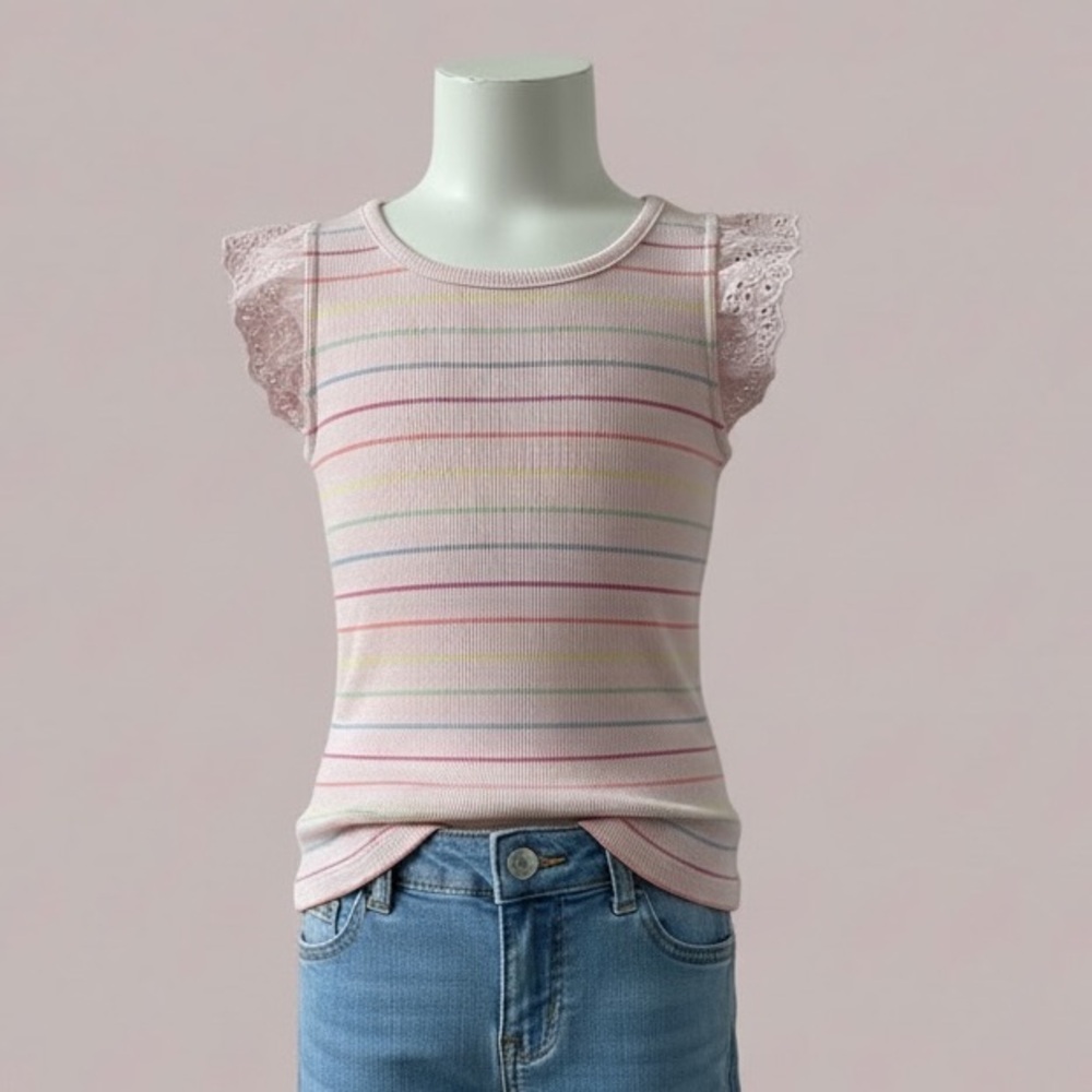 GAP Pink Striped Kids' Top